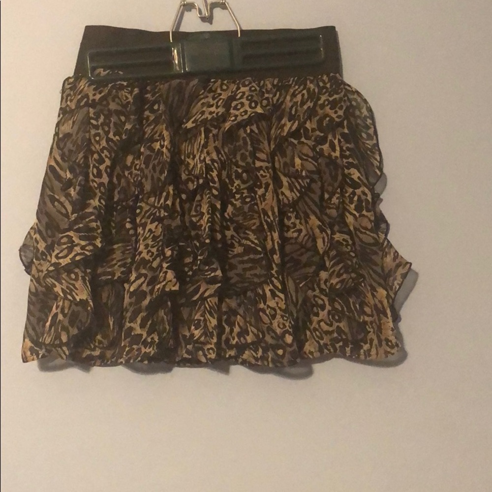 Cheetah print skirt
